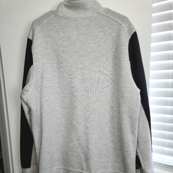 INC Gray with Leather arm detailing with sherpa - Picture 2 of 5